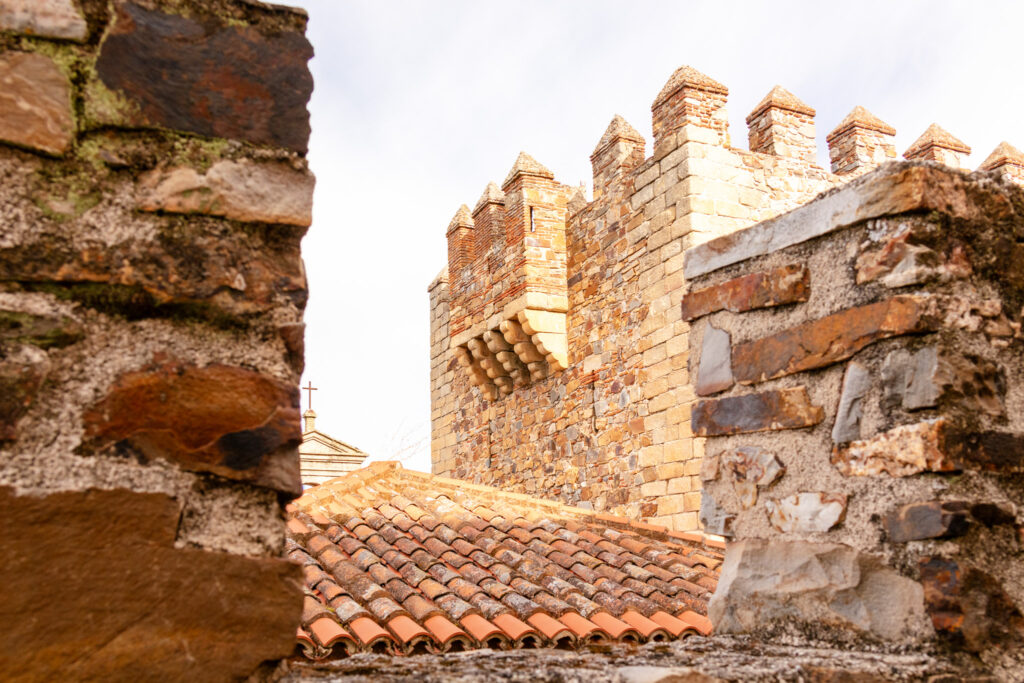 tower of Bujaco in caceres spain from the top