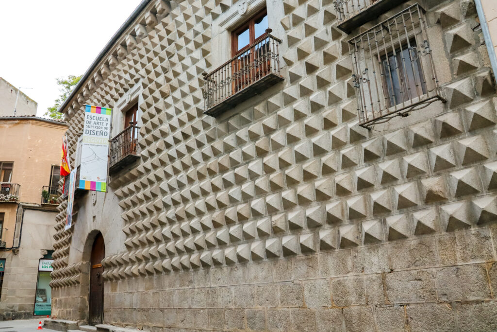 exterior of casa de los picos Segovia spain