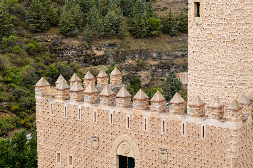 castle crenellations Segovia spain