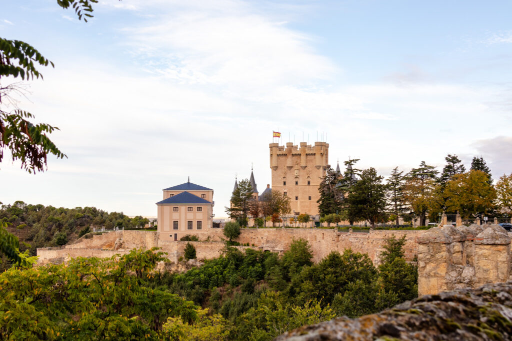 castle exterior Segovia spain