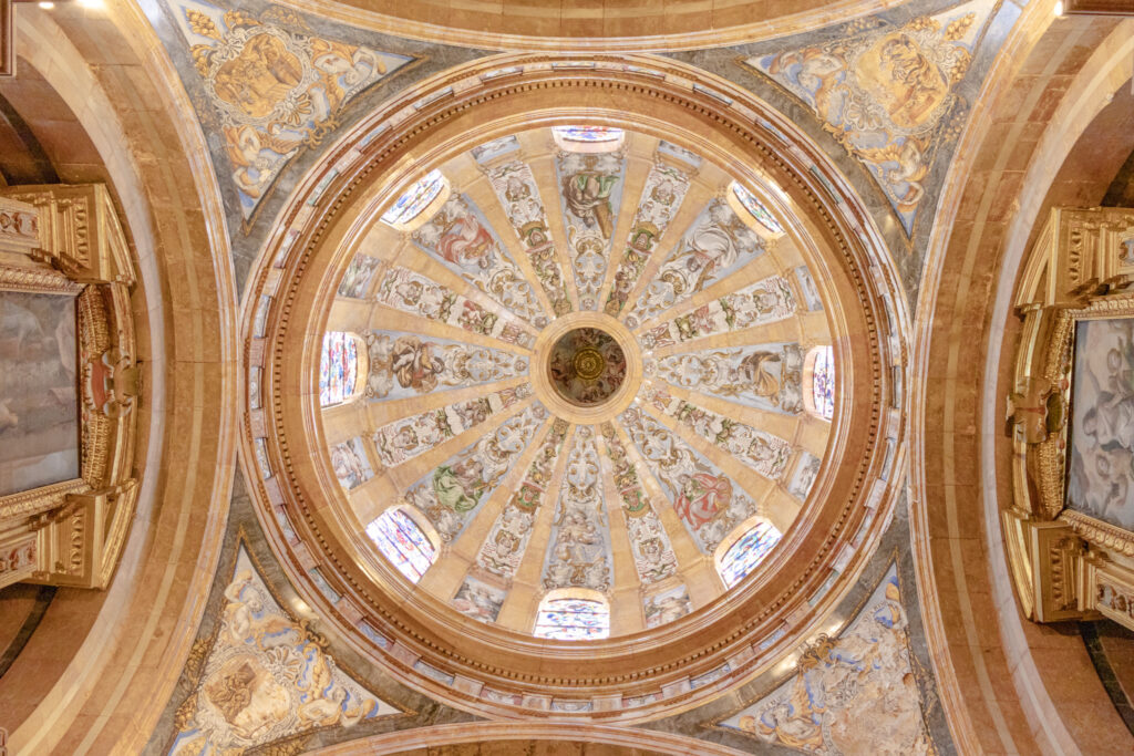 cuenca spain cathedral ceiling painted