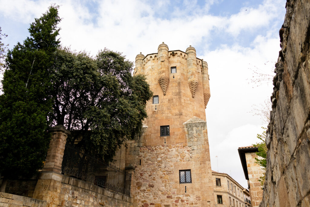 turrets of clavero tower salamanca