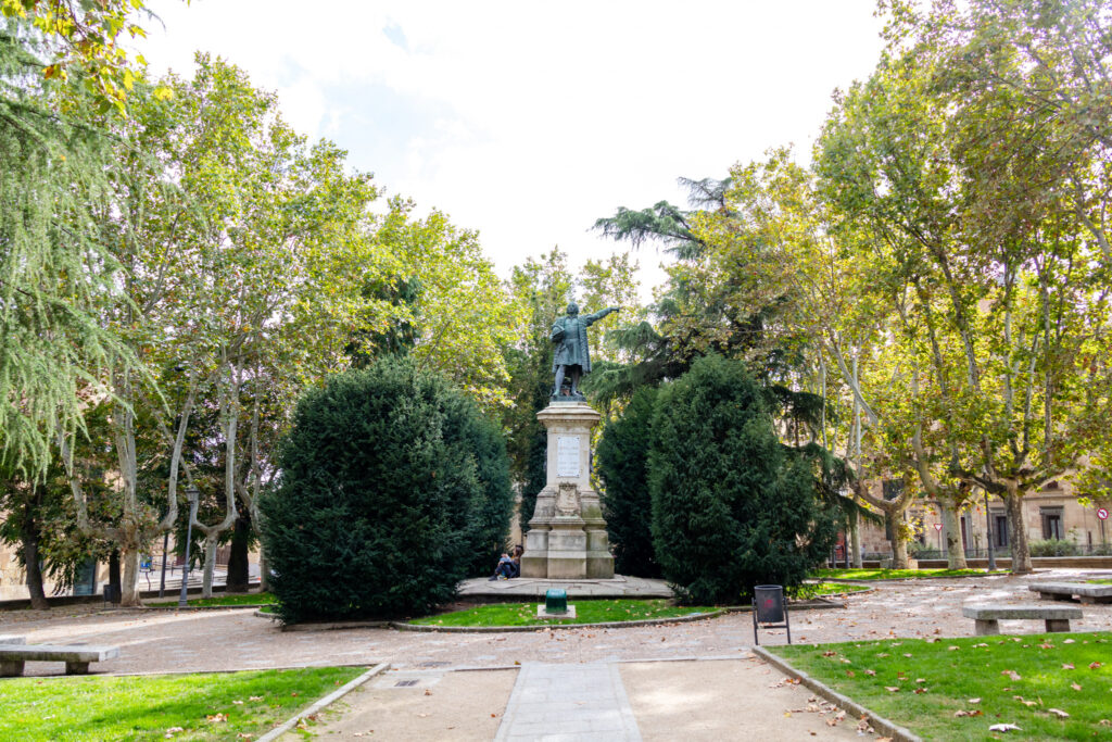 state of Columbus in Salamanca park