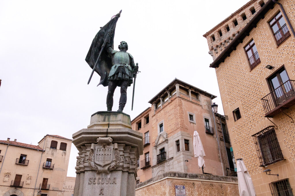 statue of Juan bravo Segovia spain