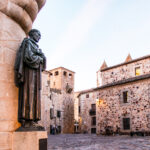 San Pedro statue caceres, spain