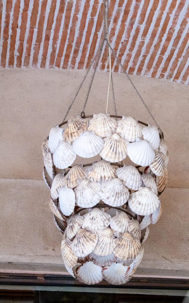 shell chandelier casa de las conchas Salamanca