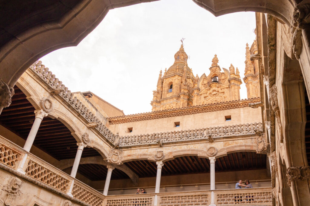 view of the clerecia from casa de las conchas Salamanca