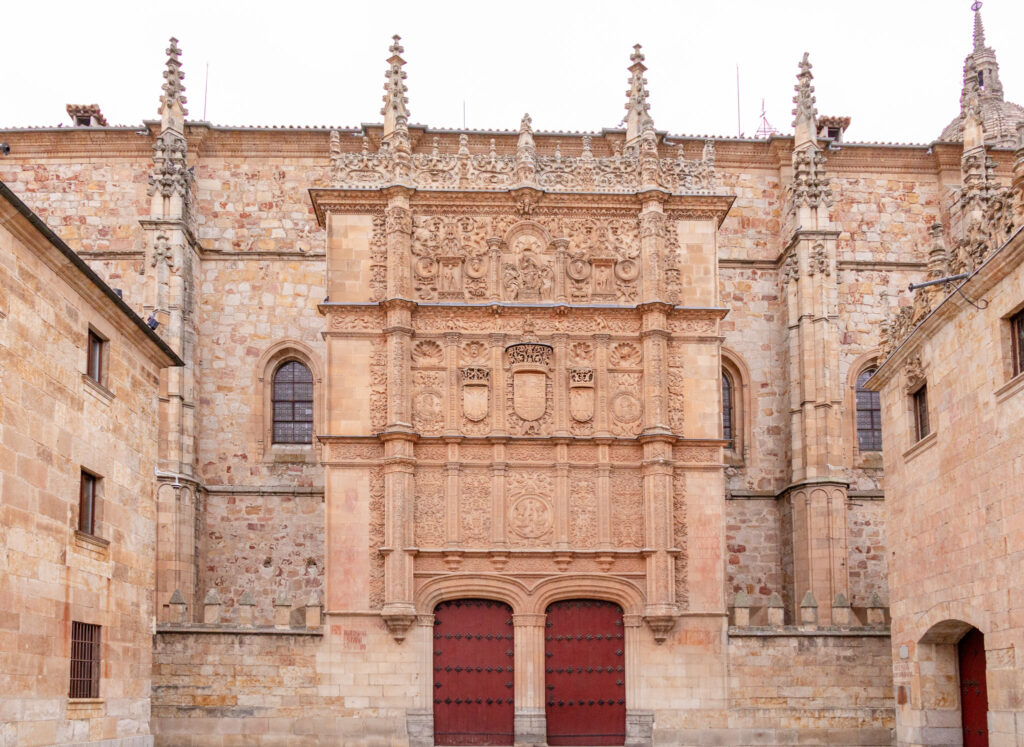 university of salamanca doors surrounded by carved stone