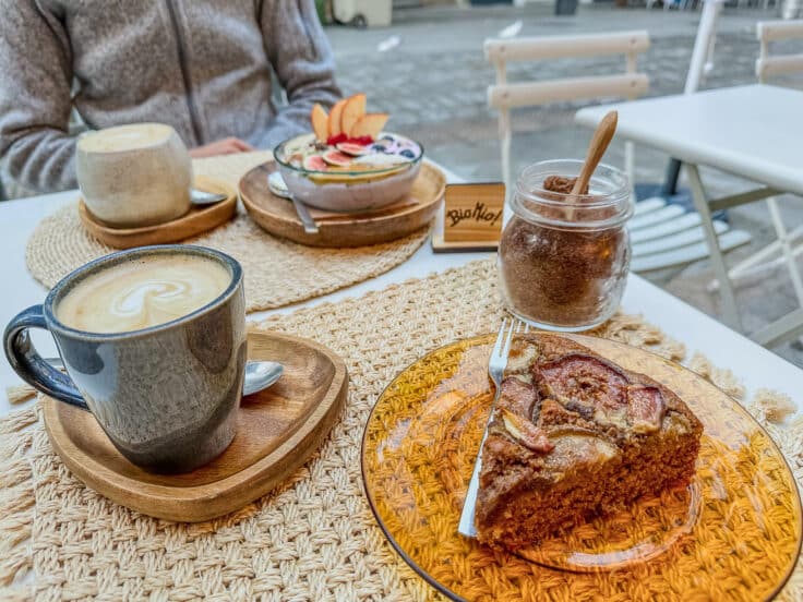 fig cake and coffee seville spain