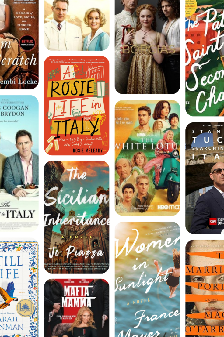 books and movies set in italy book covers and movie posters