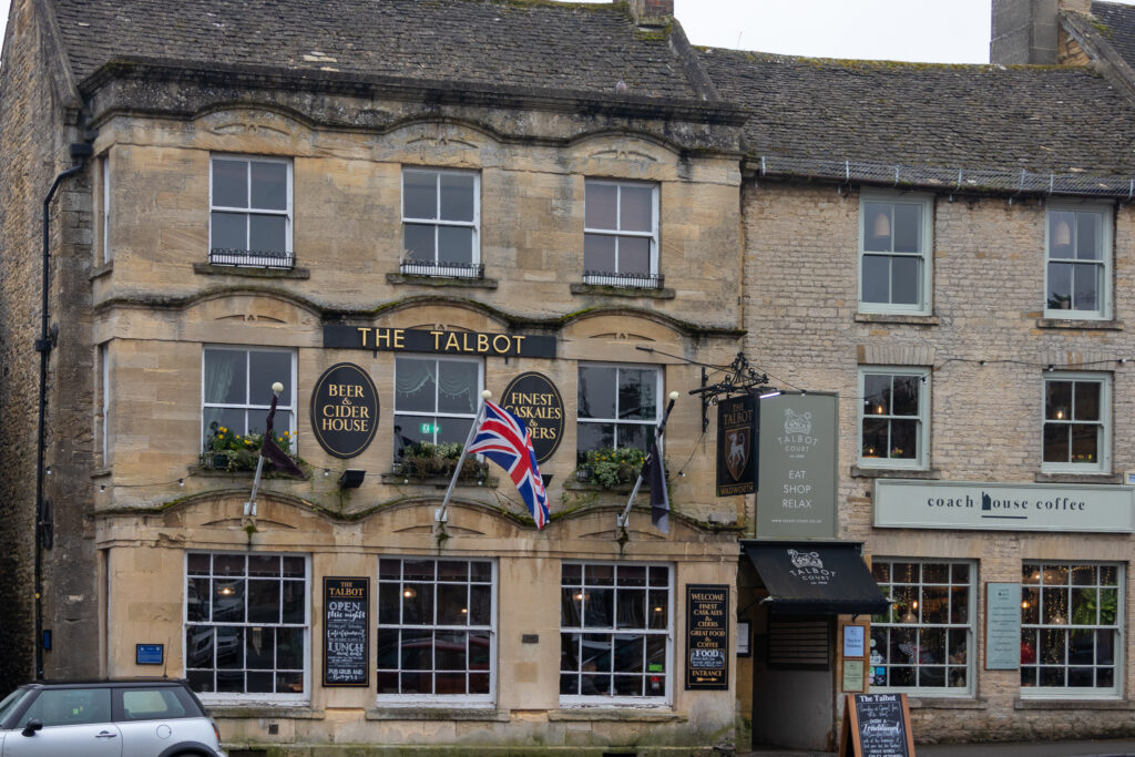 stow-cotswolds-talbots-cafe-pub ✈️ Hey There Travel the front of the Talbot pub