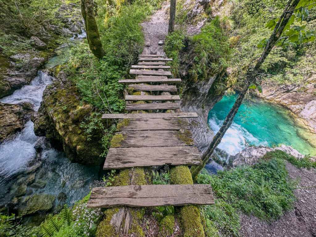 scary bridge at syri kalter theth blue eye